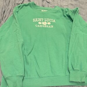 Hollister Caribbean Green Crewneck Sweater
